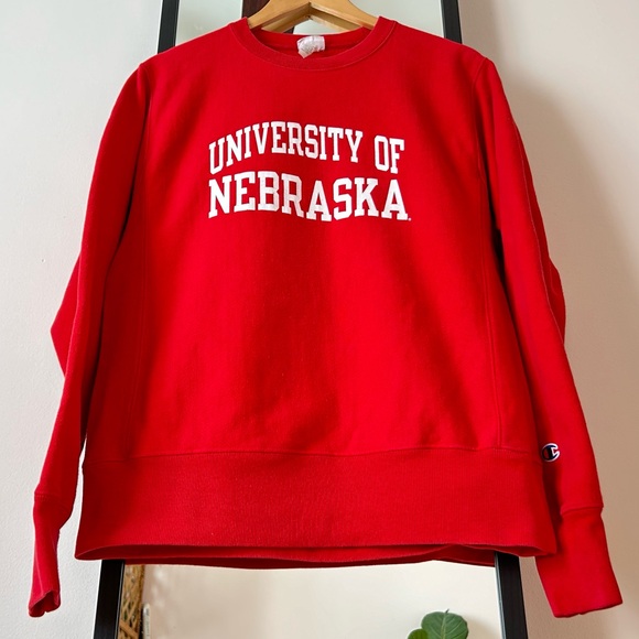 Vintage Y2K Champion Reverse Weave University of Nebraska crewneck sweater NCAA - Picture 8 of 12